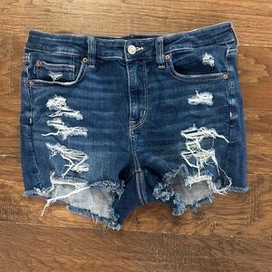 American Eagle Distressed Denim Shorts Size 12